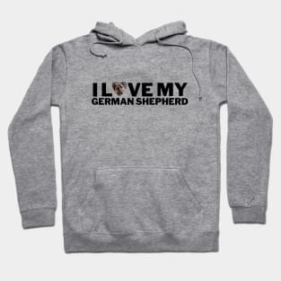 I love my German Shepherd Heart design Hoodie